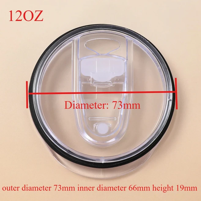 12온스 16온스 20온스 30온스 슬림 스트레이트 컵 푸시 뚜껑 밀폐형 누수 방지 투명 슬라이드 심플 자동차 도매, 1)12oz