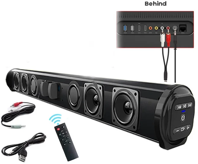 무선 블루투스 사운드 바 스피커 시스템 초강력 스테레오 홈 시어터 TV 프로젝터, 01 bs-10