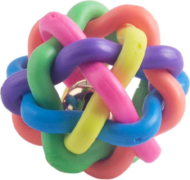 탱탱한 탱탱볼 앵무새 용품 장난감 스트레스해소 고무볼 루버볼, 1개, 소형