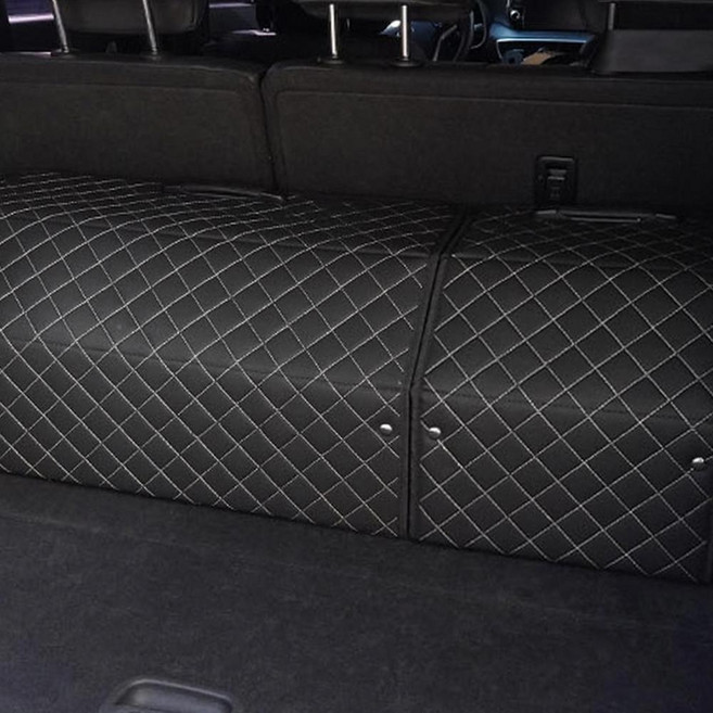 디올뉴 그랜저 GN7 호환 트렁크수납박스 승용차트렁크정리함 가죽, AP13-L블랙