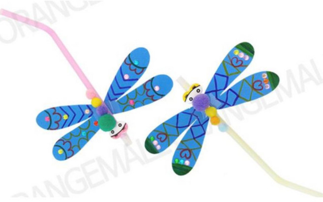 잠자리 피리 만들기 노인 DIY 방과후 수업 교육 교실 키트 단체 특수학교 손놀이