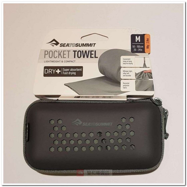 Sea To Summit 口袋型快乾毛巾 M 號 鼠尾草綠 運動毛巾, 1個