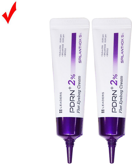 [눈가주름개선CJ홈쇼핑] 리더스 PDRN+ 2% 플랫 아이백 아이케어 크림 20ml 2개
