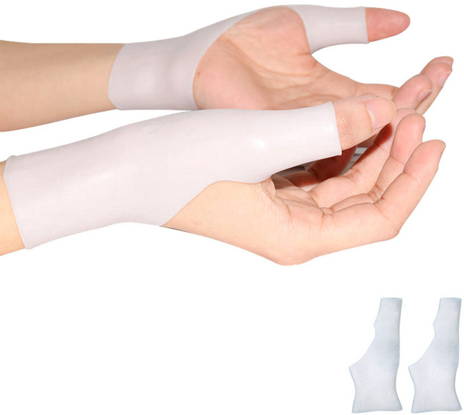 미소라인 실리콘손목보호대 4p(양손 2set), 흰색, 4개