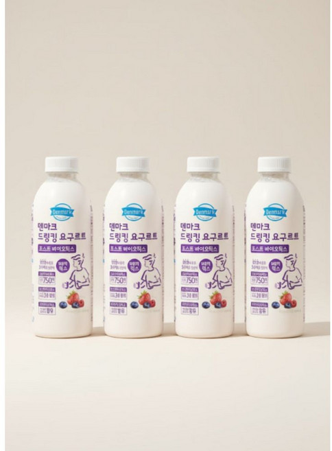 덴마크드링킹요구르트 당저감 드링킹 요구르트 베리믹스 저당, 750ml