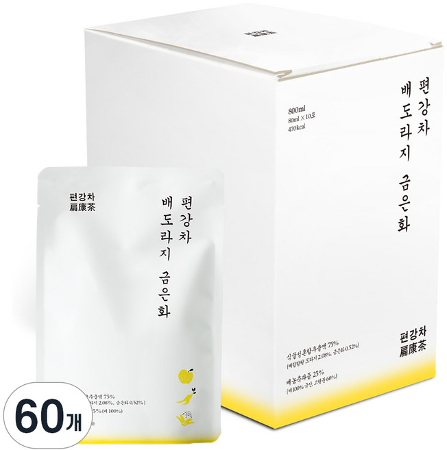 편강차 배도라지 금은화, 60개, 80ml