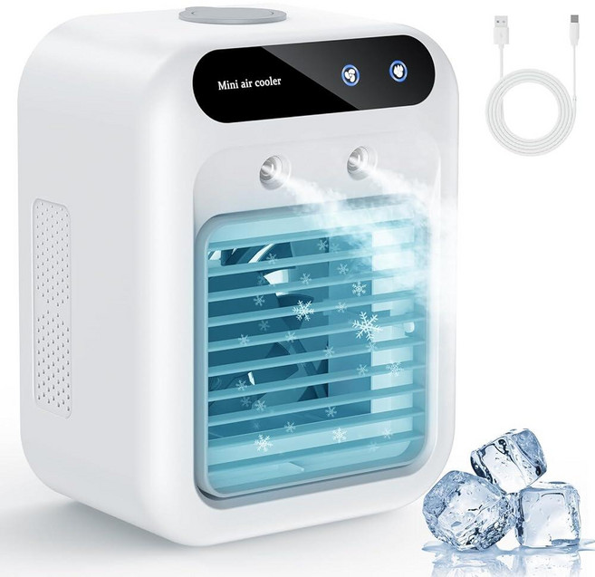 Portable Air Conditioners Portable Cooling Fan Quiet Portable AC with Water Tank Personal Air C, Portable Air Conditioners, Por