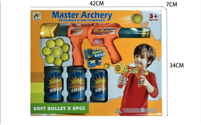 佳佳玩具 Master Archery 兒童空氣動力軟彈槍, 1個