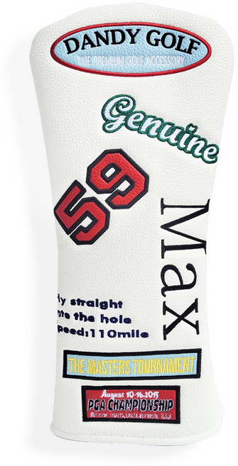 D.golf 골프 악세사리 드라이버 우드 유틸리티 골프채 헤드커버, 화이트-드라이버