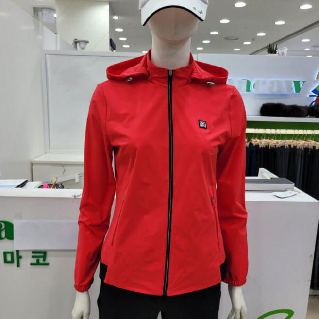 마코 모다남양주 여성 봄 밑단밴드 후드탈부착 홑겹 점퍼 MOW1JP9130_GN