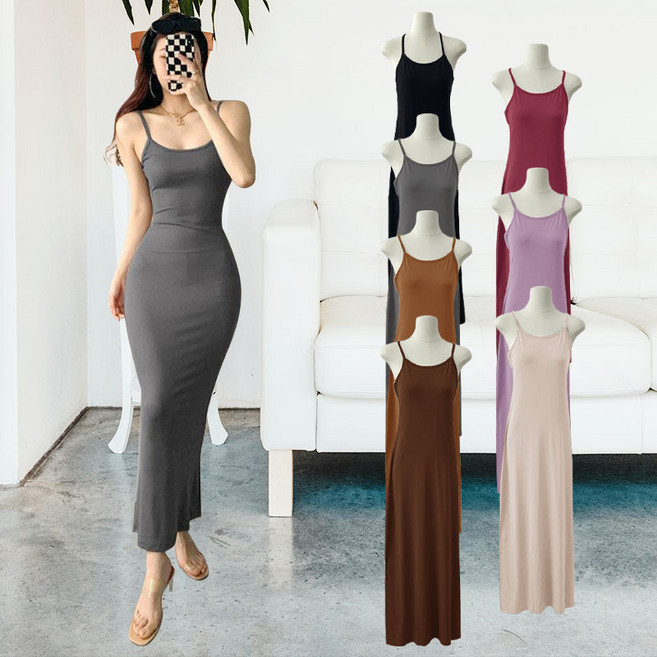 롱끈나시원피스 동탄미시룩 BM-077