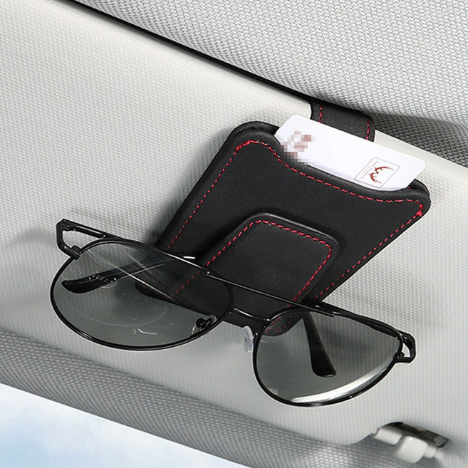 벤비아믹스 멀티매그 선바이저 멀티클립 썬글라스 카드 홀더 영수증 지갑 강력자석 클립 썬바이저 수납 집게 00784, 1개, 블랙