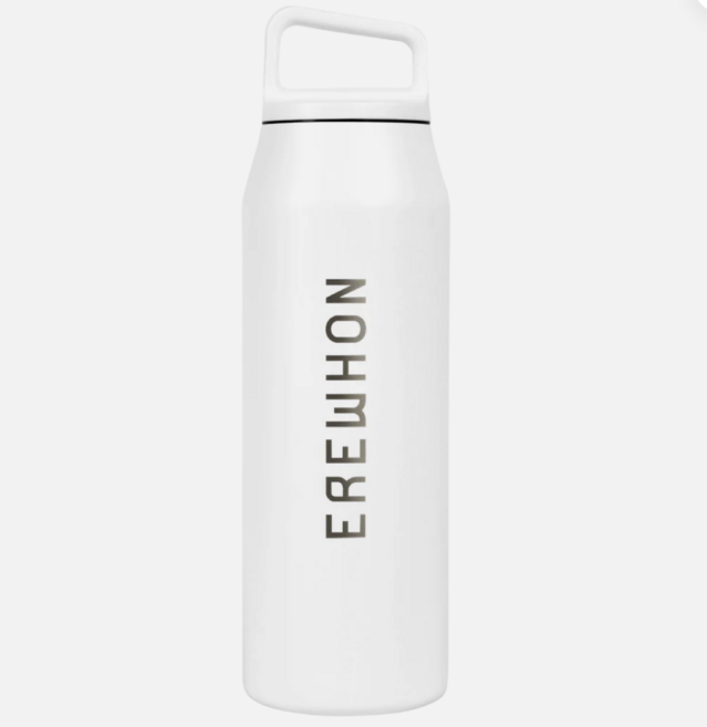 Erewhon 에러헌 텀블러 와이드 마우스 스테인리스 스틸 보틀 32oz, 1개, 946ml, 화이트