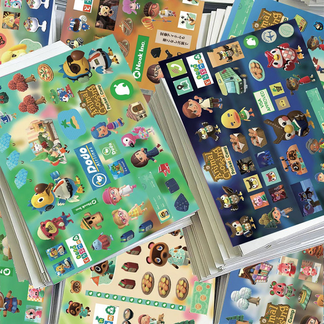로테오 일본 애니 다꾸 스티커, 1세트, 모여봐요동물의숲
