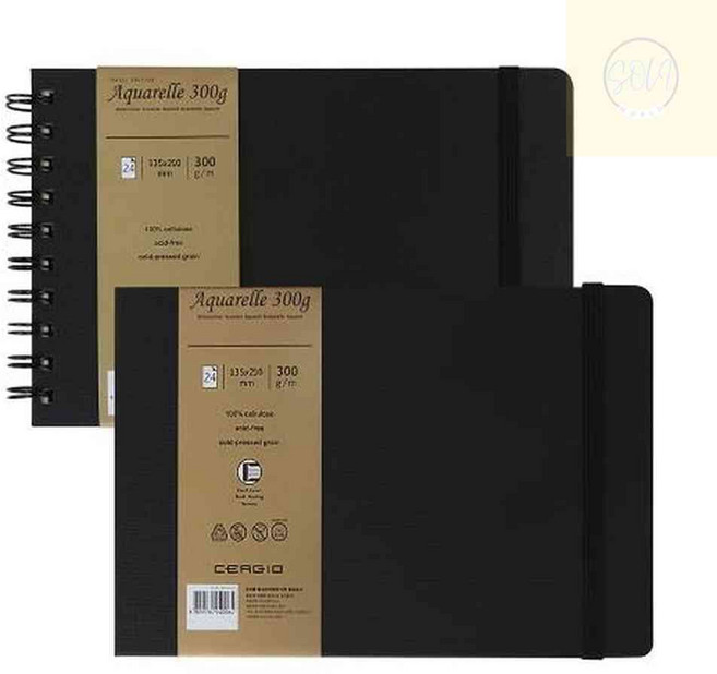 솔이월드 트래블 300G 하드커버양장 / 21X29.7 1개입 수채화스케치북