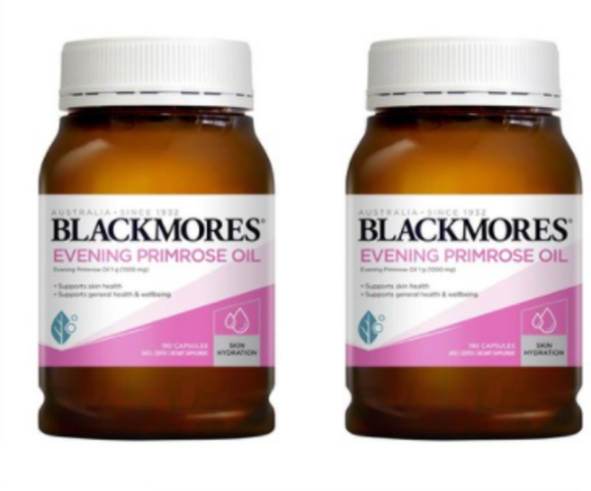 블랙모어스 이브닝 프림 로즈 오일 1000mg 캡슐, 190정, 2개