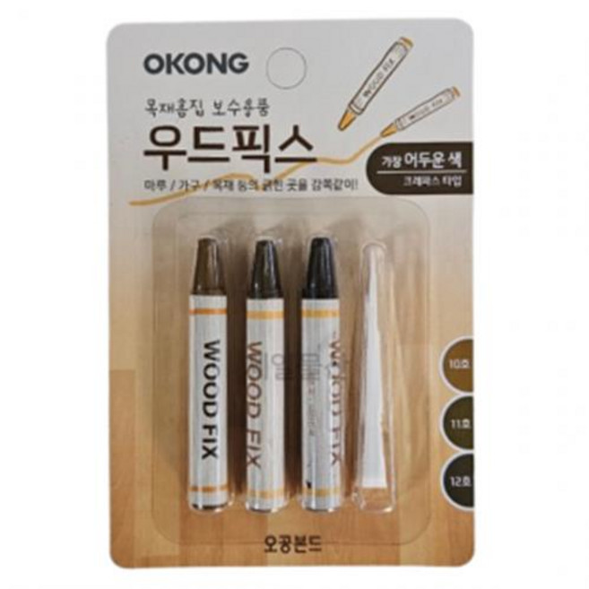 오공 우드픽스 가장어두운색 누구나 쉽게 목재 보수 1개, 없음