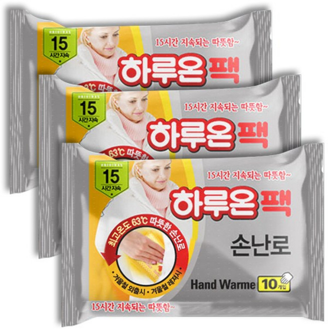하루온 손난로 핫팩 80g, 30개
