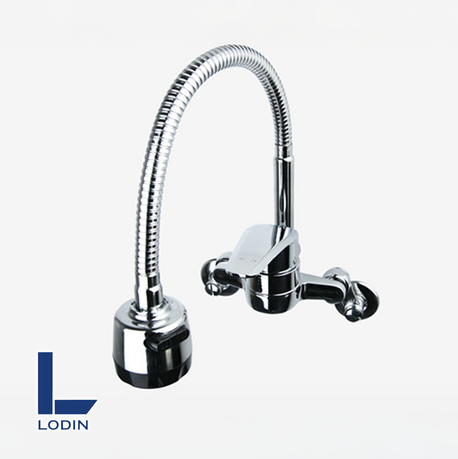 로딘 국산 코브라 싱크대수전 주방 자바라 벽붙이 씽크대 수도꼭지 주방수전 M1-800, 1개