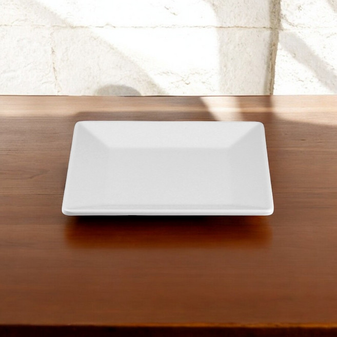 샤링 정사각접시 멜라민 플레이팅 한식 양식 일식 중식 반찬 다용도 업소용 그릇, 없음, 1개