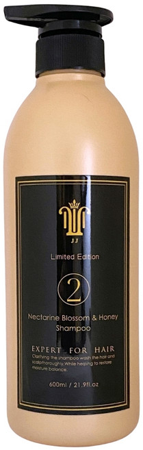 JJ Nectarine Blossom & Honey Shampoo 柔順保濕洗髮精 蜜桃花蜂蜜香氛, 1個, 600ml