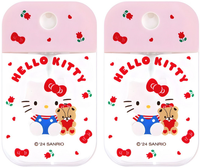 산리오 포켓 스프레이 용기 50ml, 헬로키티, 2개