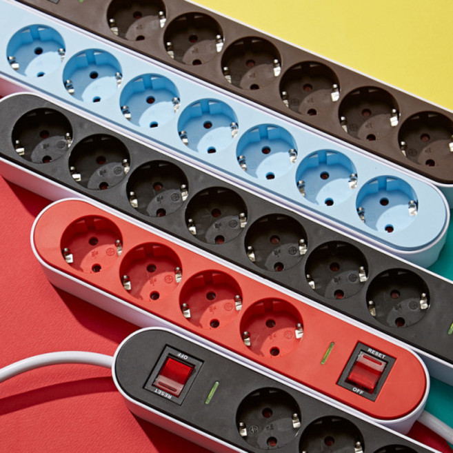 썬더볼트 멀티탭 7구 1.5m 화이트+블루, 화이트+블루_7KSD-BL1.5m, 1개, 화이트+블루_7KSD-BL1.5m