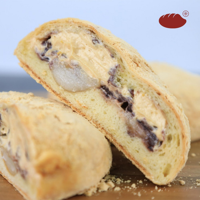 [진천쌀빵 미잠미과] 우리 쌀로 만든 맛있는 인절미 크림빵 320g, 1개