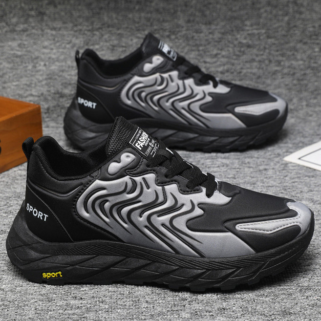 남성용 운동화 통기성 좋은 러닝화 학생용 신발 부드러운 밑창과 갑피 미끄럼 방지 캐주얼 신발 청소년 남성 운동화