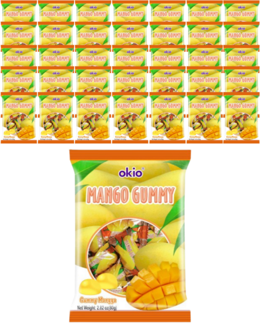 오키오 망고 구미, 36개, 80g