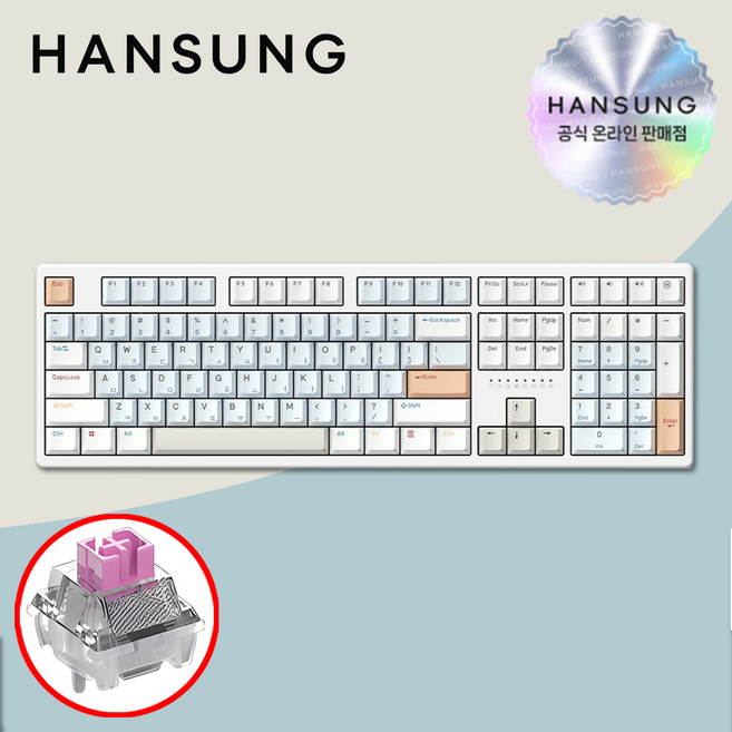 한성 TFG 매그니톡스 2XF 8K 래피드트리거 멀티파스텔 저소음 자석축, 단품, 단품