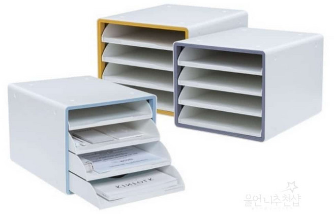 SYSMAX 디럭스 오픈형 서류함 4단(민트)