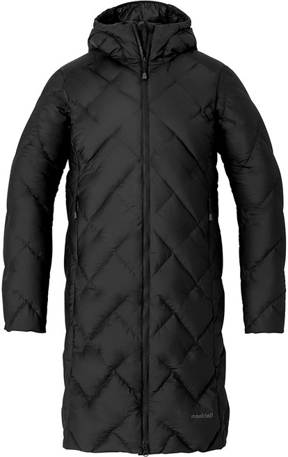 mont-bell Neige Down Coat 女款 羽絨長版外套 黑色