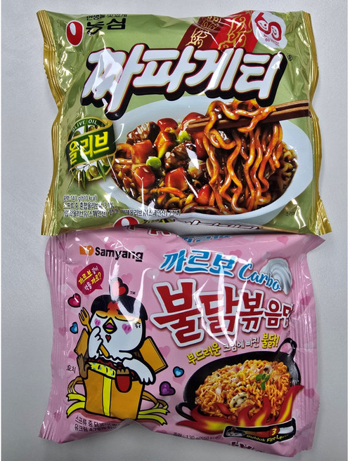 삼양 까르보불닭130gx1 +농심 짜파게티140gx1 = (1세트), 3세트
