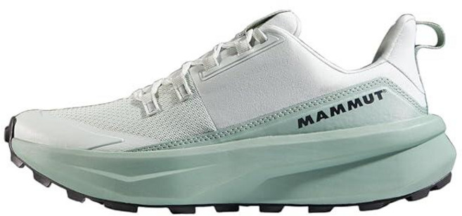 Mammut 여성용 Aenergy Hike 로우 하이킹 슈즈 경량 로커 밑창 트레일에서 그립과 안정성을 위한 오소라이트 안창 실버 세이지 딥 실버 세이지