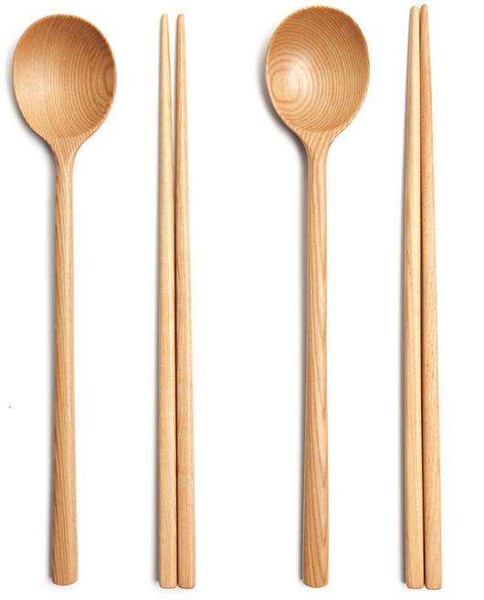 이신공방 국산 천연오일 이신달수저 내추럴 (케이스포함), 내추럴컬러, 2세트, 수저세트