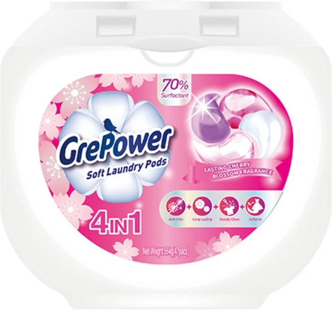 그리파워 4in1 캡슐세제 체리 블로섬 향 12g, 2개, 50개입 - 쿠팡
