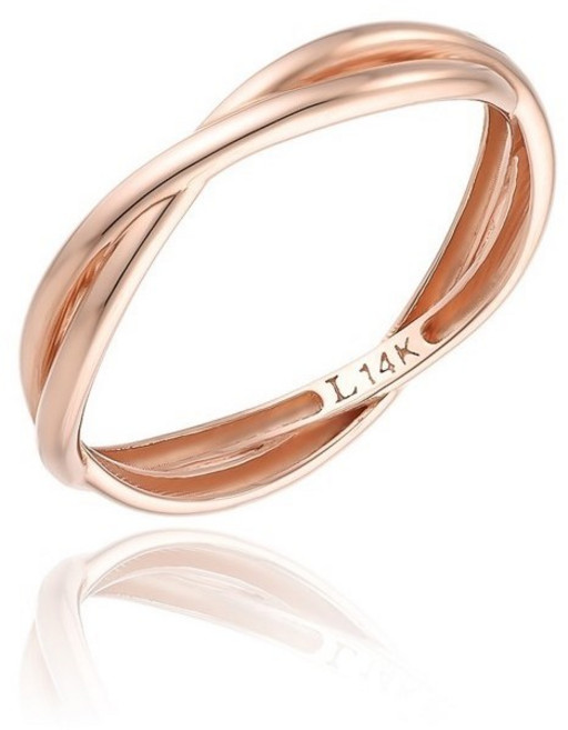 로이드 볼륨 꼬임 14k 반지 LRS22238G 산본NC점