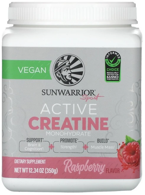 선워리어 Sunwarrior 스포츠 활성 크레아틴 일수화물 라즈베리 맛 350g12.34oz141482원산지:기타, 1개, 350g - 쿠팡