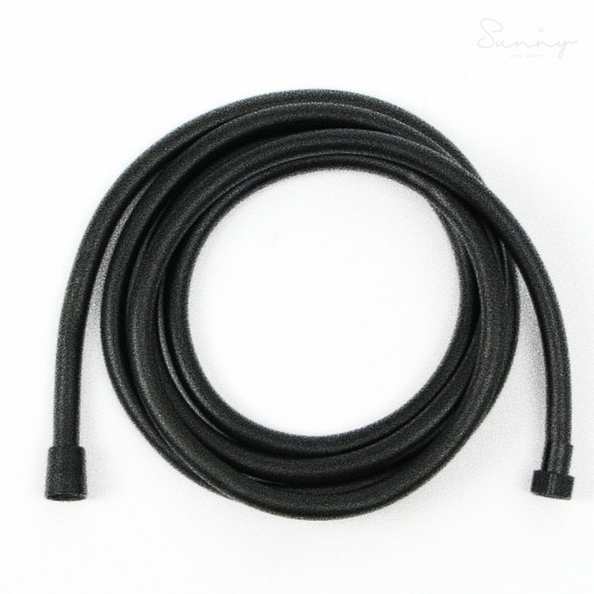 클린메이트 꼬임 물때방지 튜브 샤워기 호스 3m 블랙