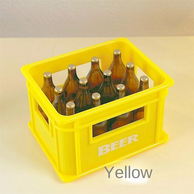 냉장고 마그넷 병따개 및 상자 지도 맥주 귀여운 참신하고 금속을 가제트 미니 소형 장식 위한 화이트보드, 1PCS Yellow