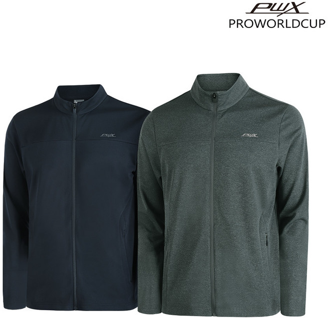 프로월드컵 봄 Q123-5301-02 남성 트레이닝 자켓(멜란지블랙/다크네이비)