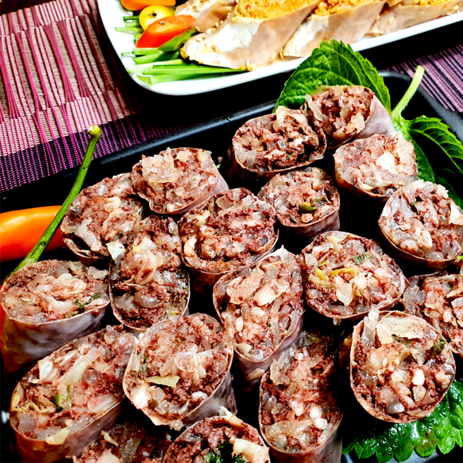 거성왕순대 국내산 영양가득 매운 야채 순대 1kg, 1개