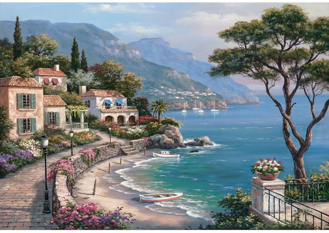 Anatolian Puzzle - Lake Como 2000피스 직소 퍼즐 코드: 3944 멀티컬러, 1개