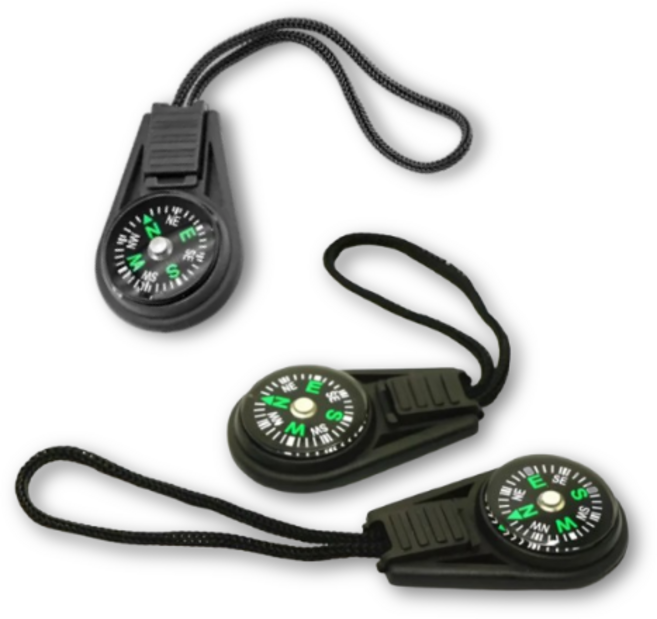 나침반 휴대용 고급 미니 스트랩, 3개