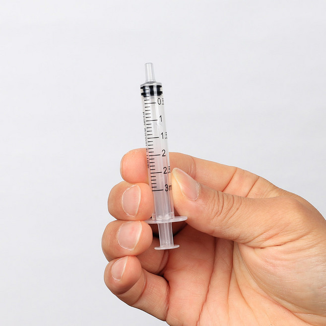 반려동물 애완용 투약 급식용 주사기, 1세트, 10개, 3ml