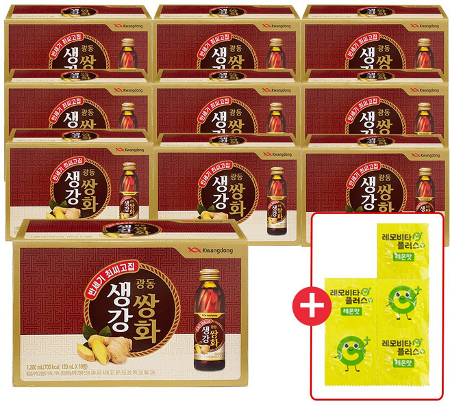 광동 생강쌍화 120ml 생강쌍화농축액 + 레모비타 5정, 100개