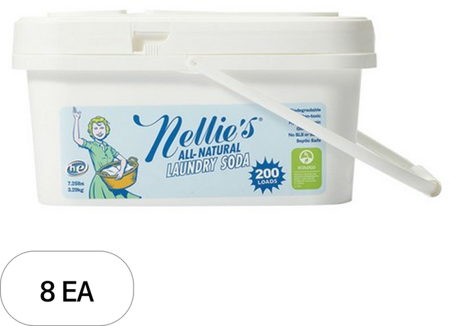 넬리 소다 분말세제 본품, 3.29kg, 8개
