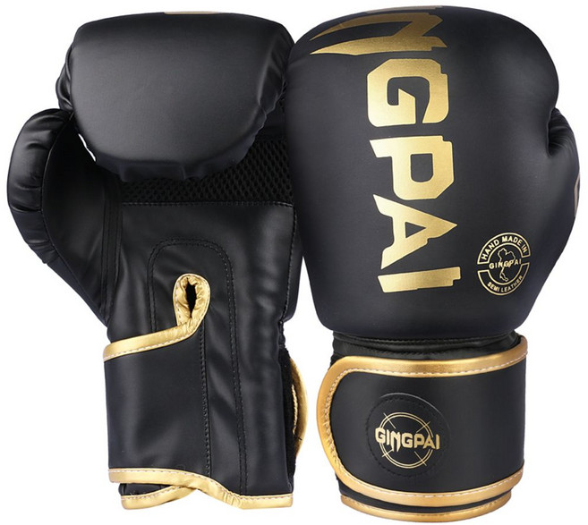 파워 복싱글러브 권투글러브 다이어트 트레이닝 킥복싱, 업그레이드블랙, 1개