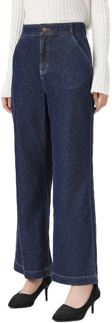 뮤롬 스판 와이드 데님 팬츠